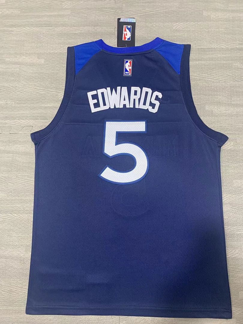Minnesota Timberwolves #5 Camisa Azul-Marinho, foto 2