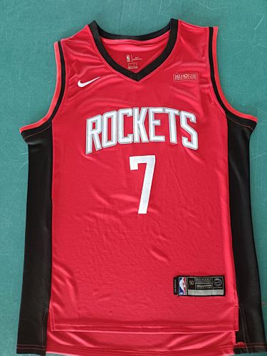 Houston Rockets #7 Camisa Vermelha