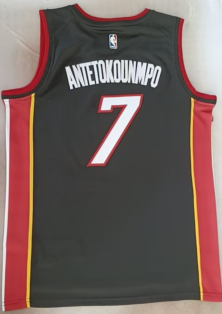 Miami Heat #7 Giannis Camisa Preta, foto 1