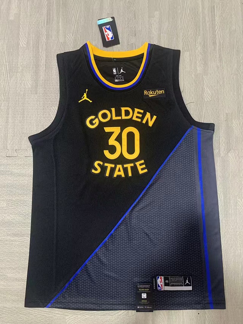 Golden State Warriors Nova Temporada #30 Stephen Curry Camisa Preta, foto 1