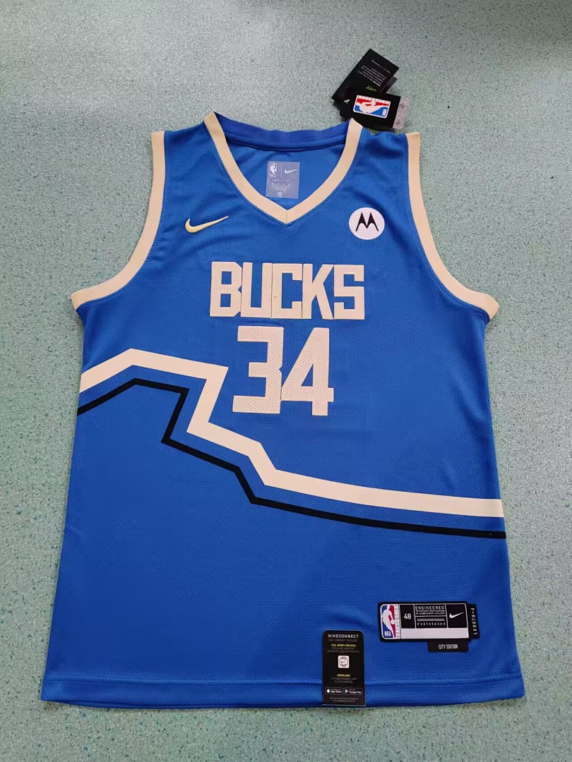 Milwaukee Bucks Nova Temporada City Edition #34 Giannis Camisa, foto 1