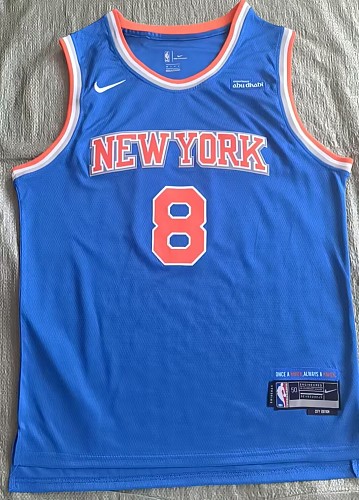 New York Knicks #8 Camisa Azul