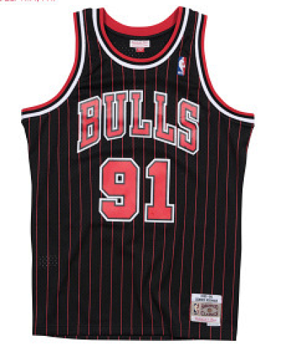 Mitchell&Ness公牛91条纹