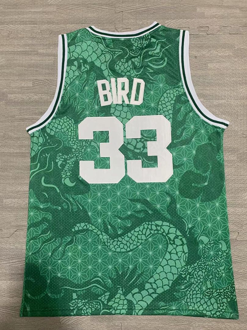 Boston Celtics Ano do Dragão #33 Camisa Verde Mitchell & Ness, foto 1