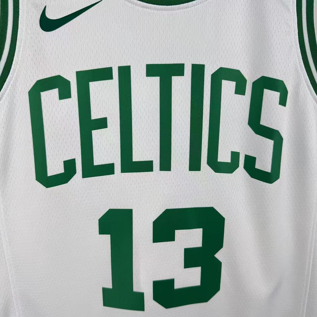 Boston Celtics Casa #13 Paul George Camisa Branca, foto 6