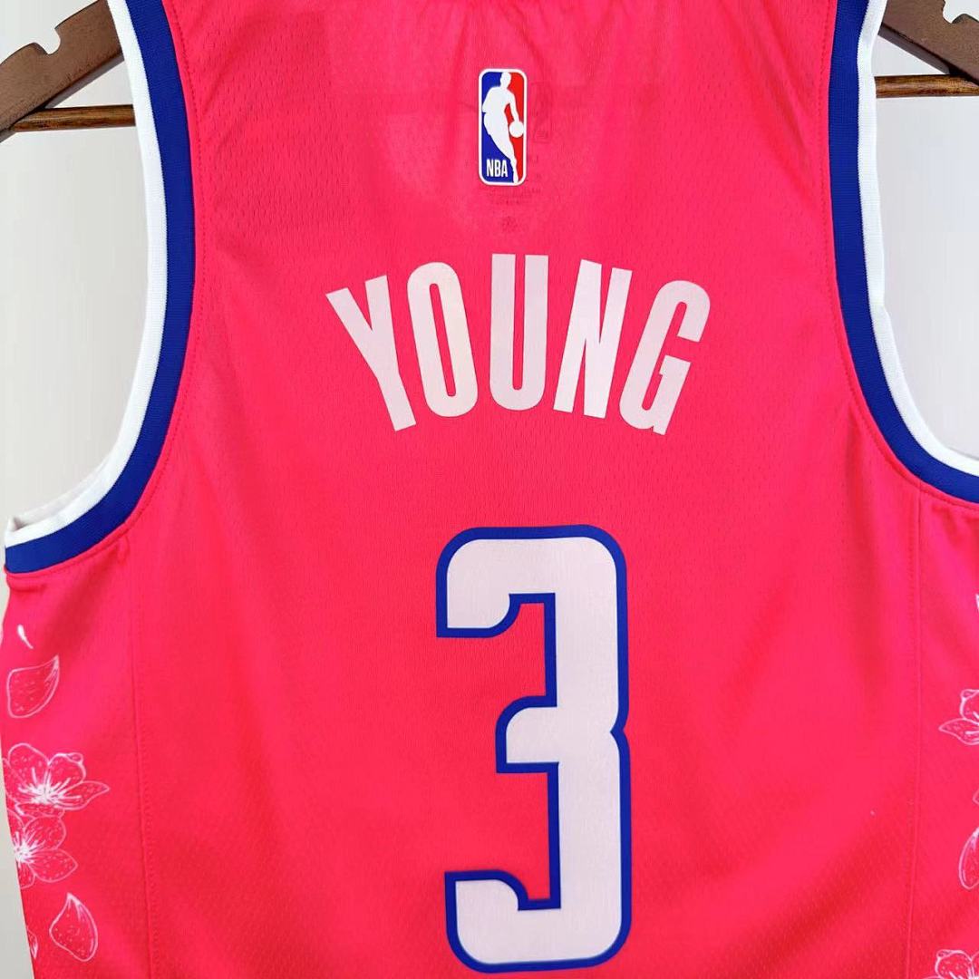 Washington Wizards 22/23 City Edition #3 Trae Young Camisa, foto 5