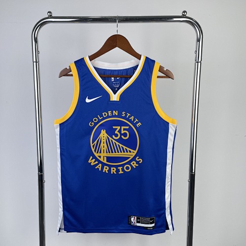 23赛季 勇士队 客场蓝色 35号 杜兰特