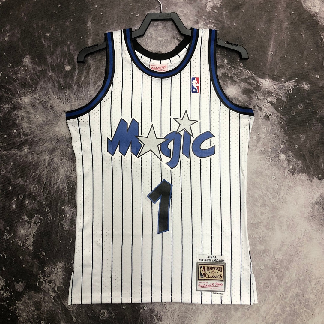 MN热压复古球衣:SW魔术队 94赛季 白色 1号 哈达威, foto 21