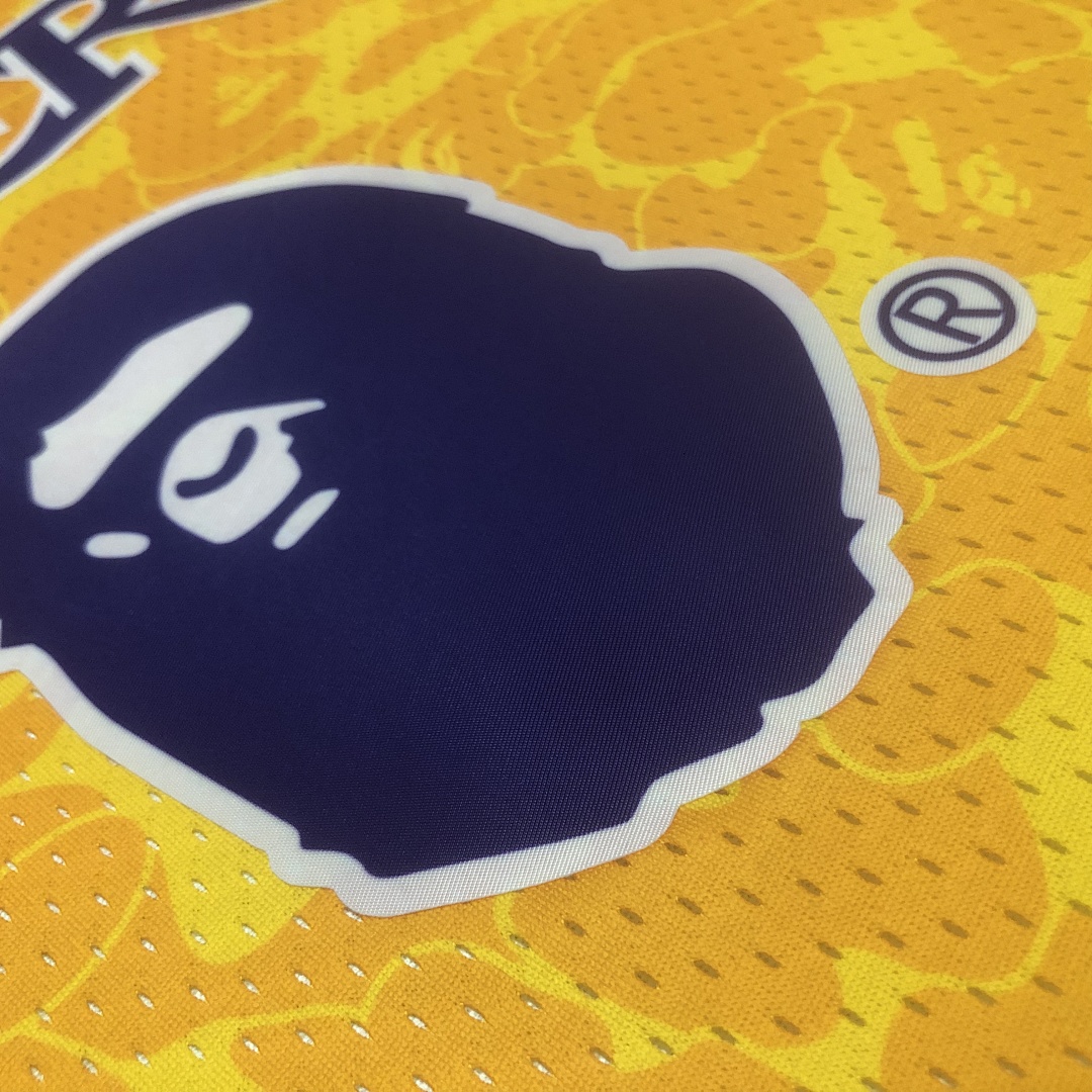 BAPE×M&N 联名球衣: 湖人队 猿人头, foto 15