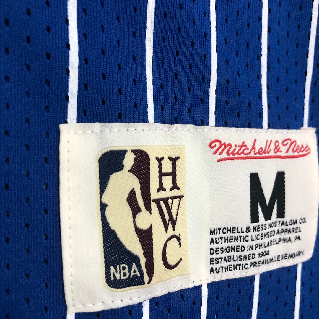 Mitchellness 魔术队 蓝色 1号 ”便士“哈达威 复古网眼短袖, foto 10