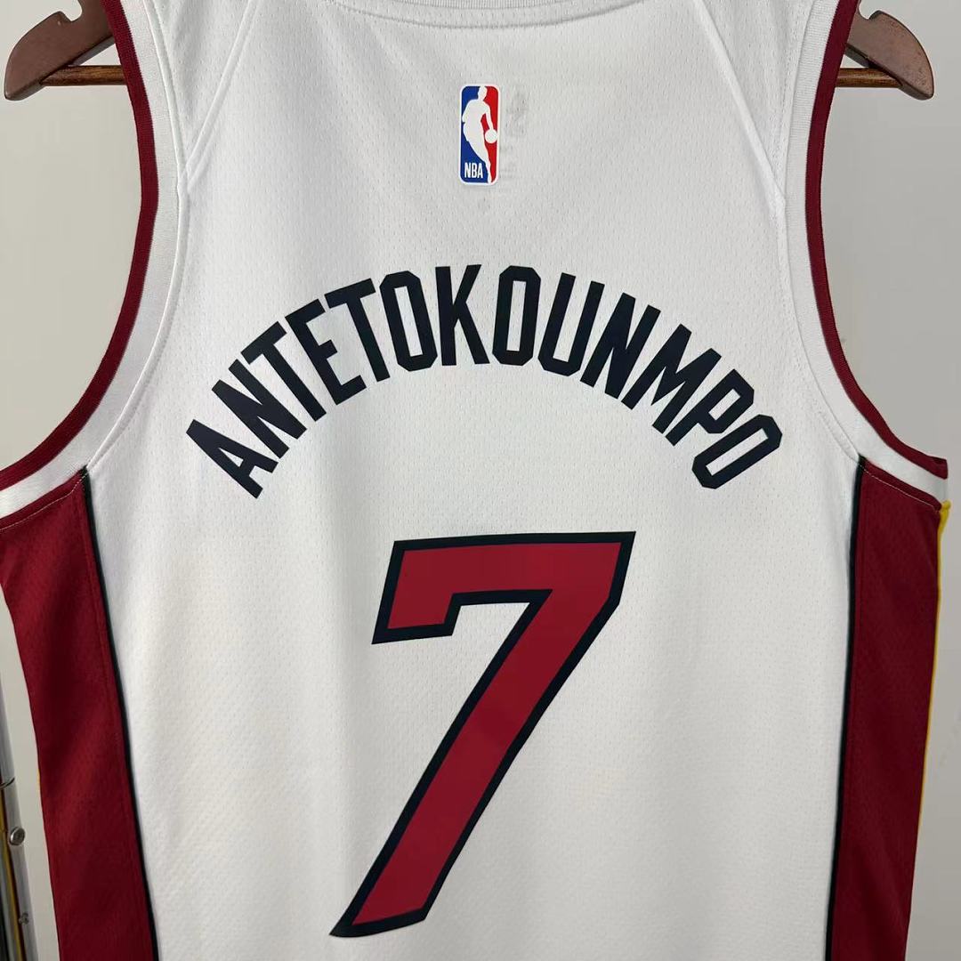 Miami Heat Gola V #7 Giannis Camisa Branca, foto 5