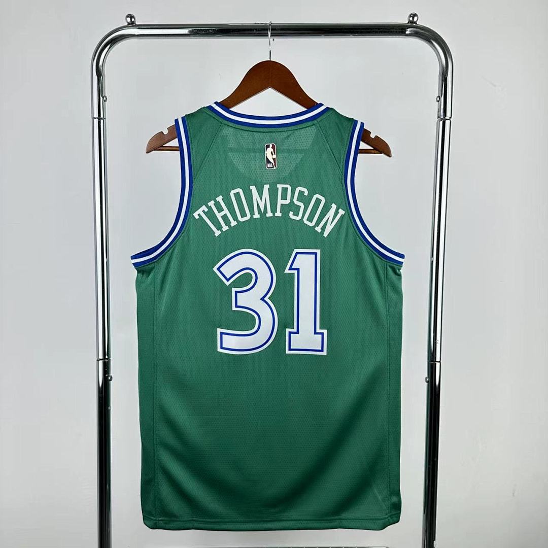 Dallas Mavericks 25/26 Retrô #31 Klay Thompson Camisa Verde, foto 2