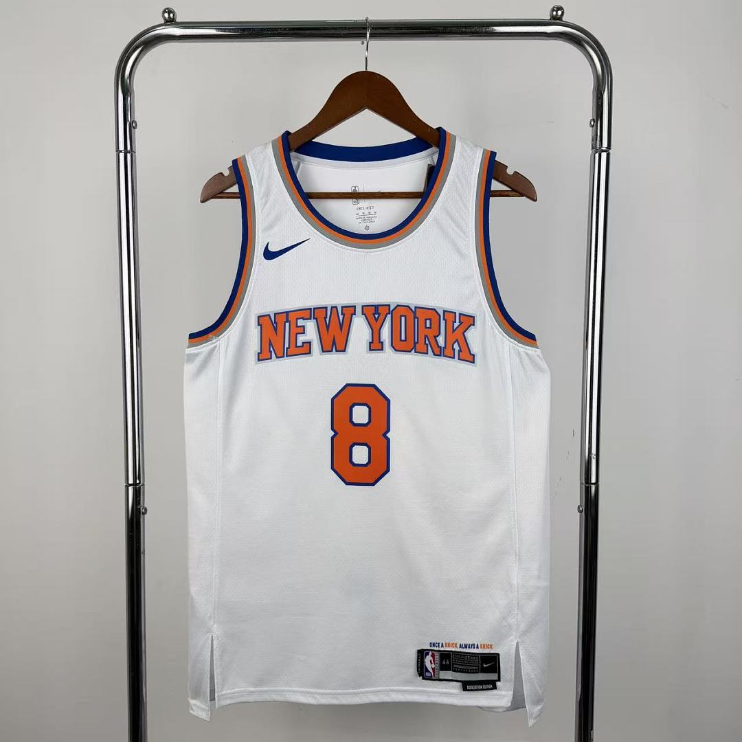 New York Knicks 22/23 #8 Camisa Branca, foto 9