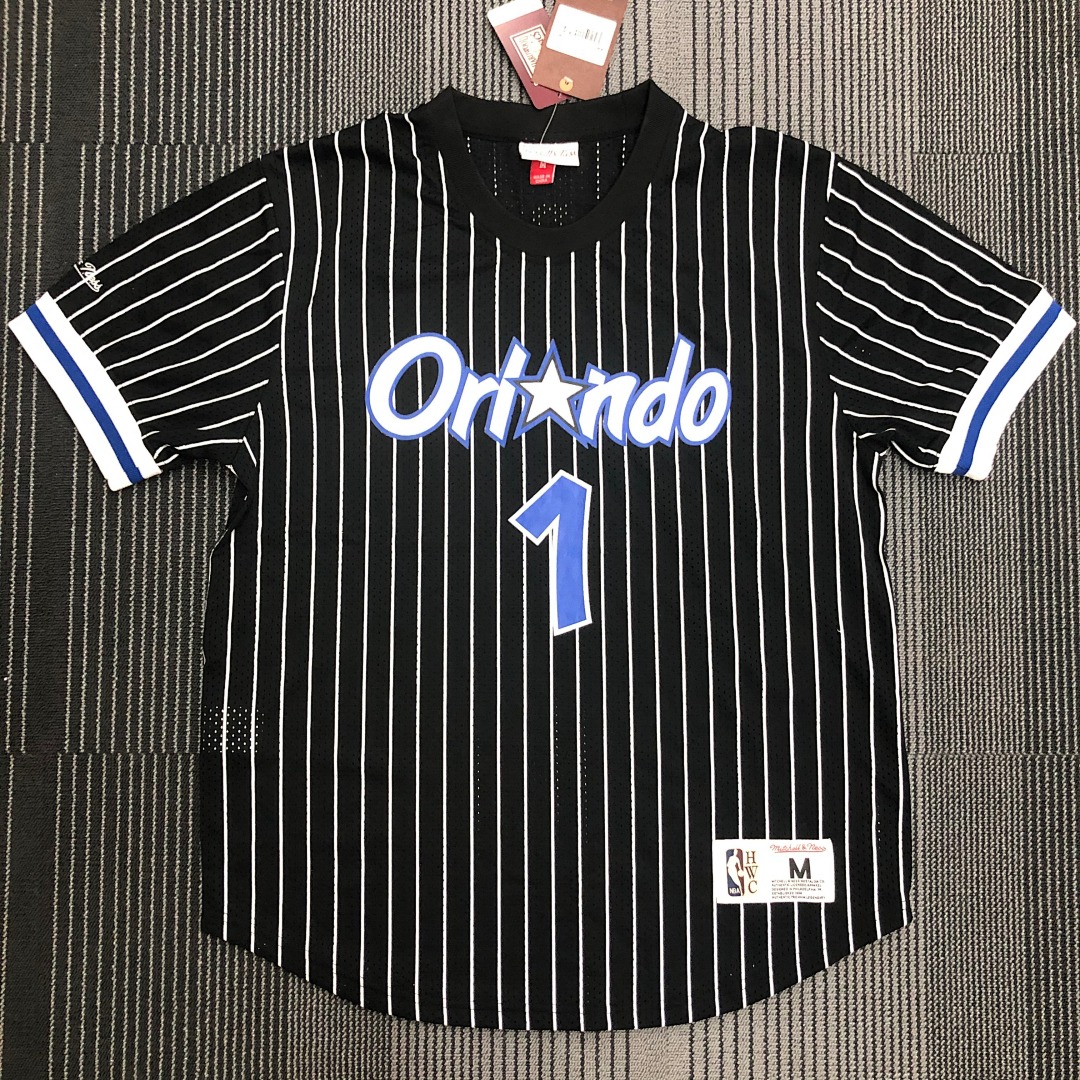 Mitchellness 魔术队 黑色 1号 麦迪 复古网眼短袖, foto 17