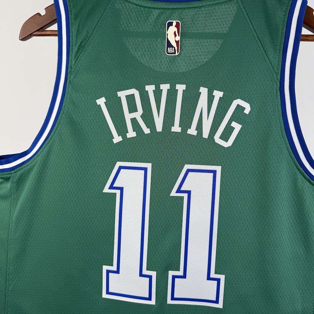 Dallas Mavericks 25/26 Retrô #11 Kyrie Irving Camisa Verde, foto 2