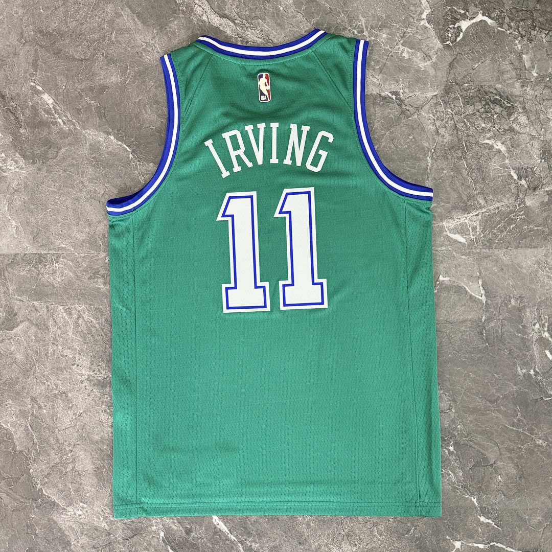 Dallas Mavericks 25/26 Retrô #11 Kyrie Irving Camisa Verde, foto 7