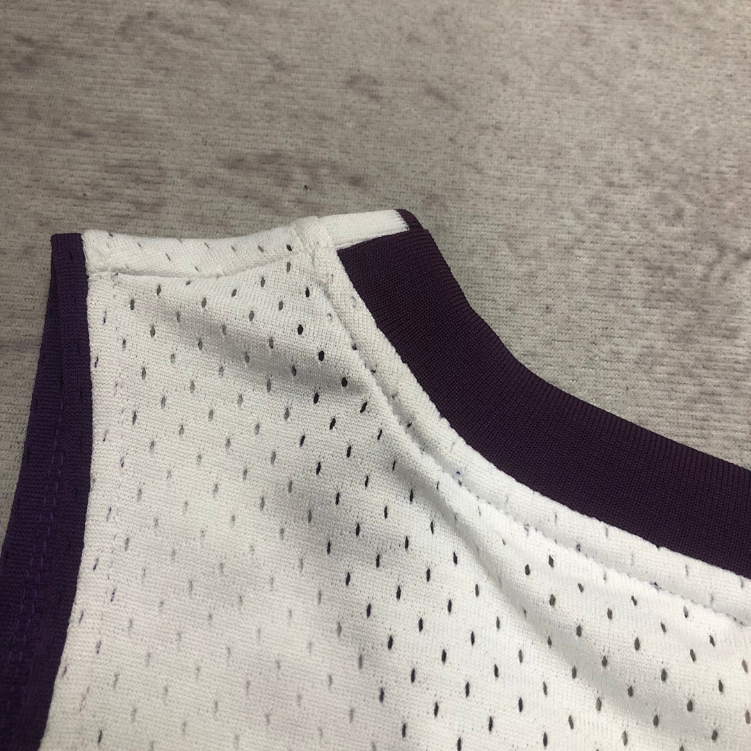 MN热压复古球衣:SW 湖人队 09/10赛季 V领 白色 24号 科比, foto 10