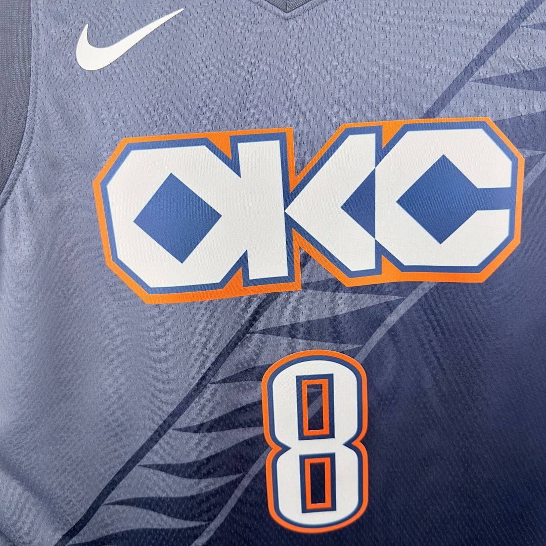 OKC Thunder 25/26 City Edition #8 Jalen Williams Camisa, foto 4