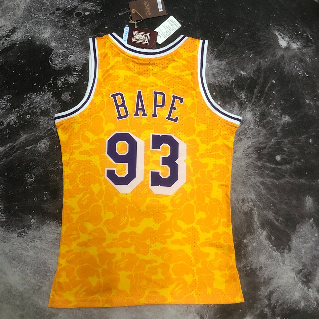 BAPE×M&N 联名球衣: 湖人队 猿人头, foto 17