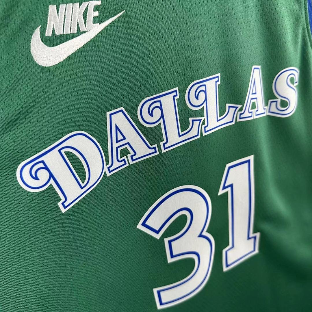 Dallas Mavericks 25/26 Retrô #31 Klay Thompson Camisa Verde, foto 4