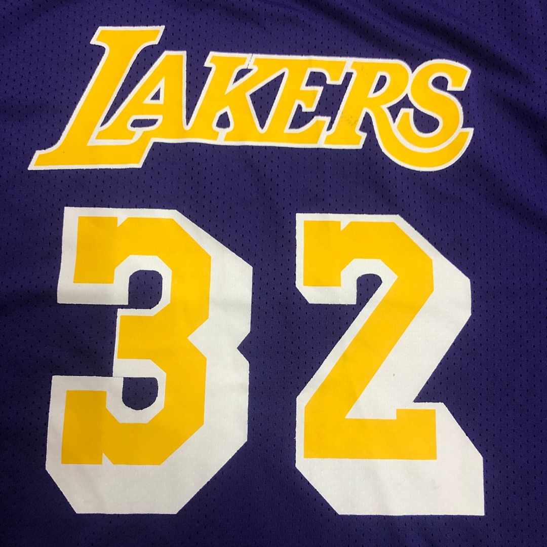 Mitchellness 湖人队 紫色 32号 约翰逊 复古网眼短袖, foto 16