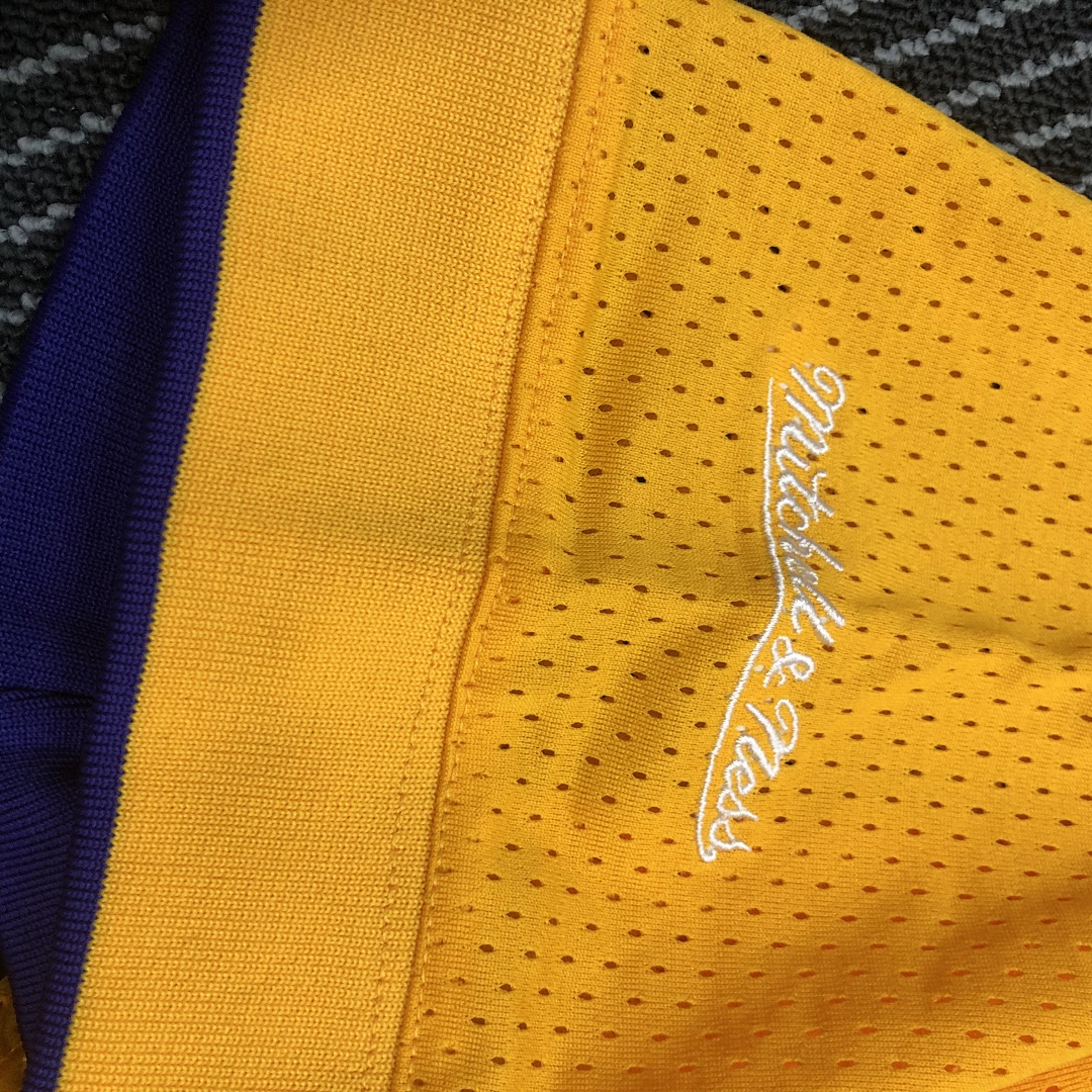 Mitchellness 湖人队 黄色 34号 奥尼尔 复古网眼短袖, foto 10
