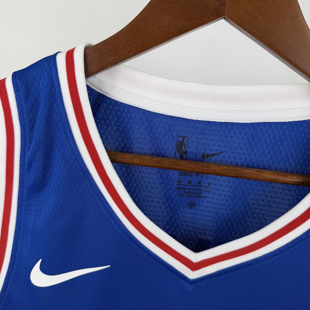 Philadelphia 76ers 22/23 #23 LeBron James Camisa Azul, foto 5