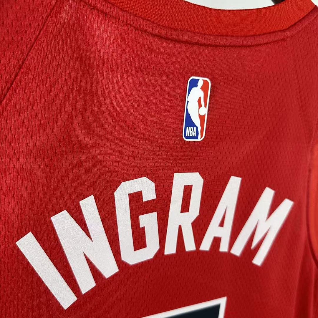 Toronto Raptors 22/23 Visitante #3 Brandon Ingram Camisa Vermelha, foto 7