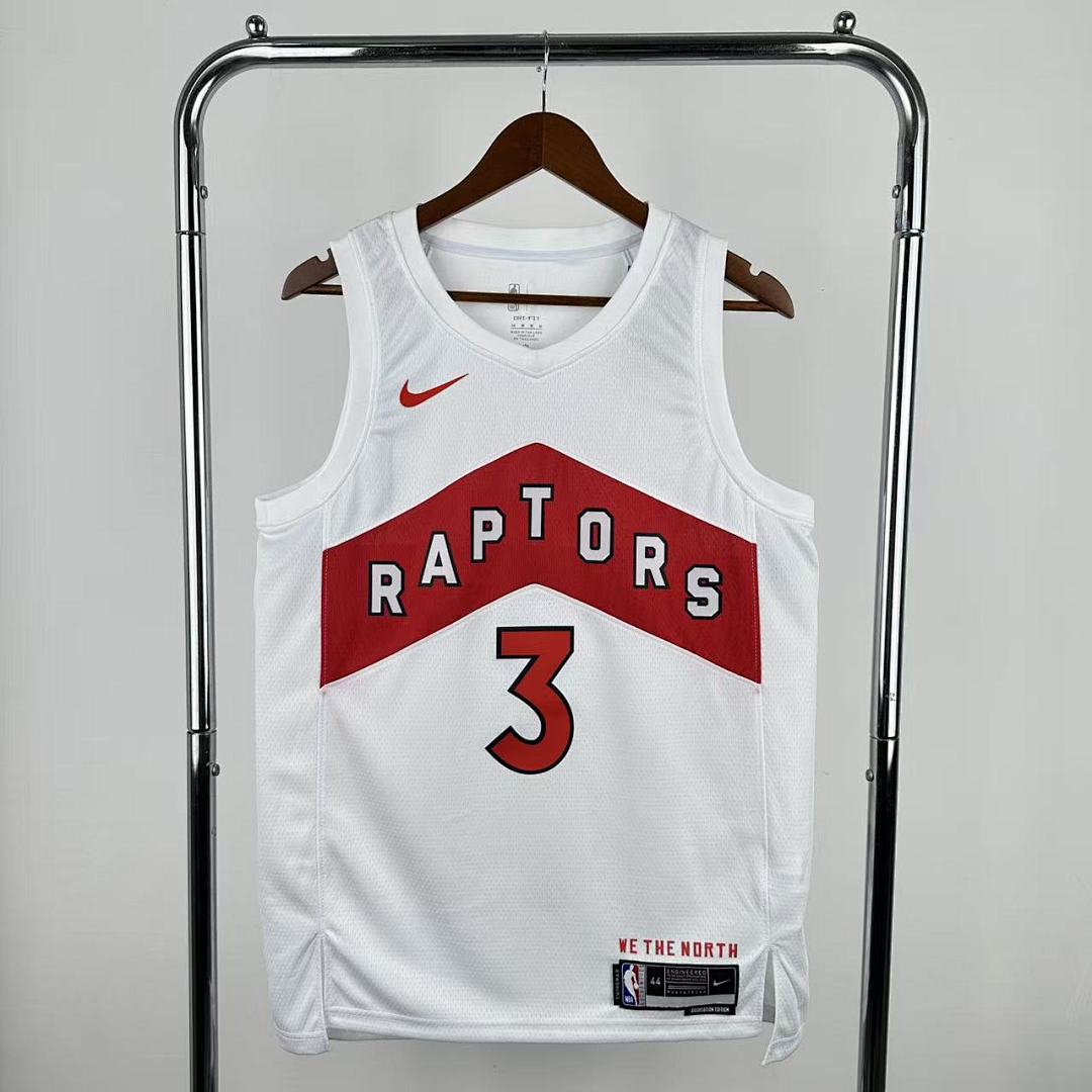 Toronto Raptors 22/23 Casa #3 Brandon Ingram Camisa Branca, foto 1