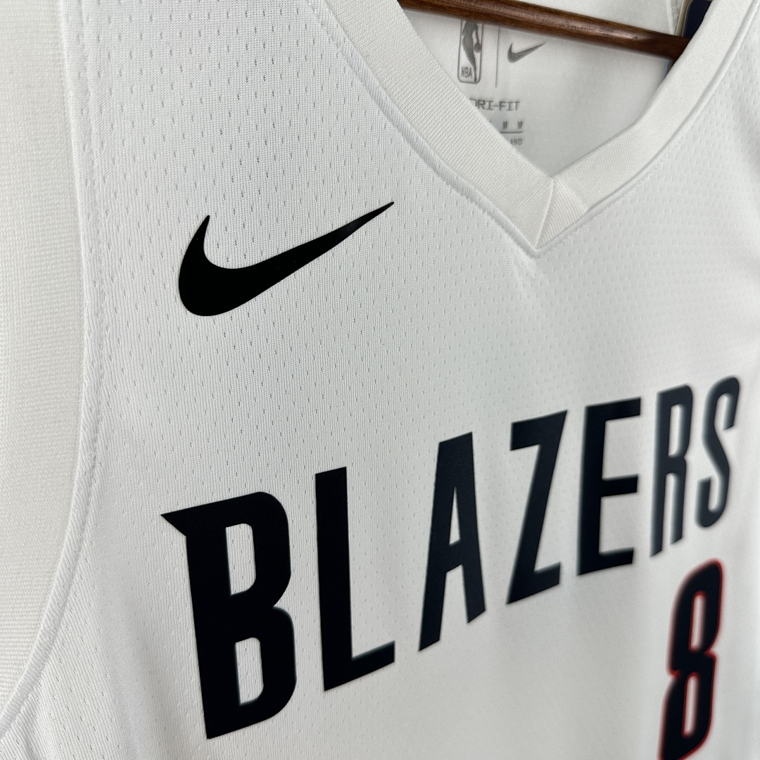 26赛季 开拓者队 主场 白色 8号 阿弗迪亚, foto 10