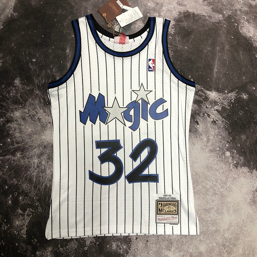 MN热压复古球衣:SW魔术队 94赛季 白色 32号 奥尼尔, foto 17
