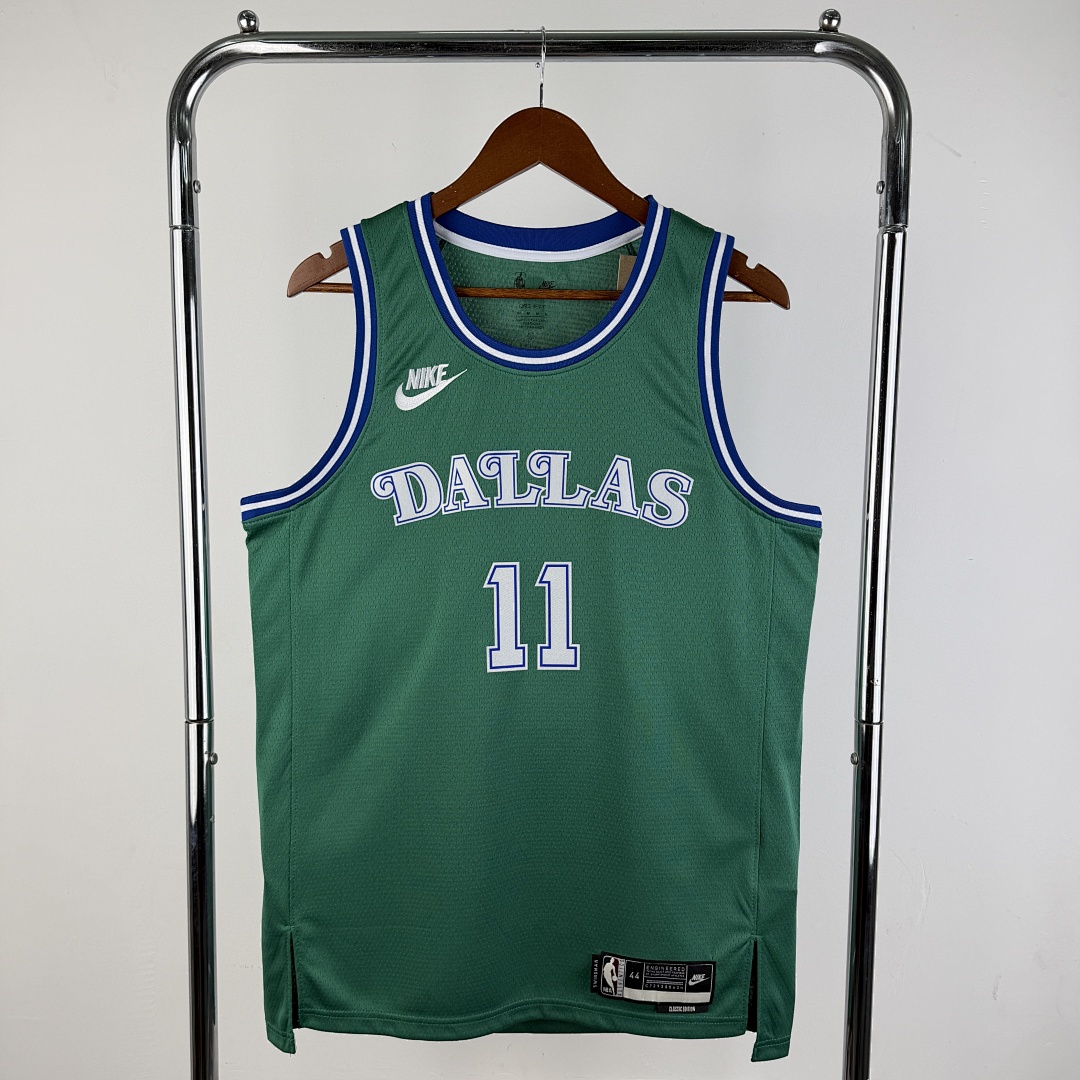 Dallas Mavericks 25/26 Retrô #11 Kyrie Irving Camisa Verde, foto 10