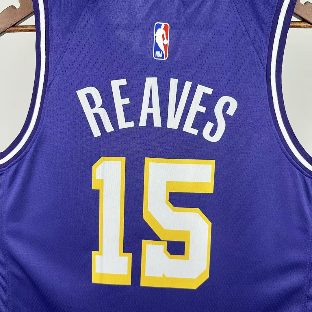 Los Angeles Lakers 25/26 Limited Swingman #15 Austin Reaves Camisa, foto 9