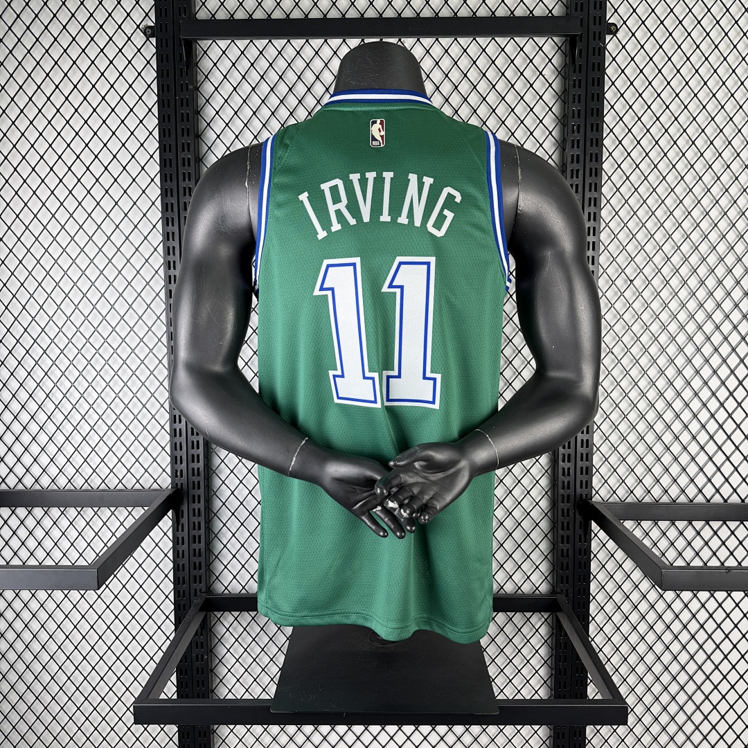 Dallas Mavericks 25/26 Retrô #11 Kyrie Irving Camisa Verde, foto 1