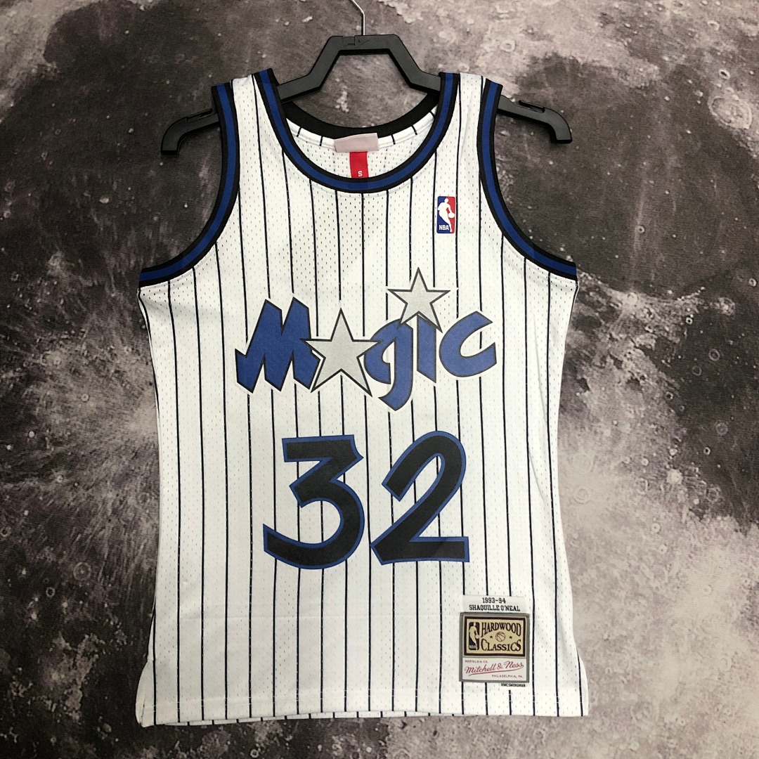 MN热压复古球衣:SW魔术队 94赛季 白色 32号 奥尼尔, foto 19