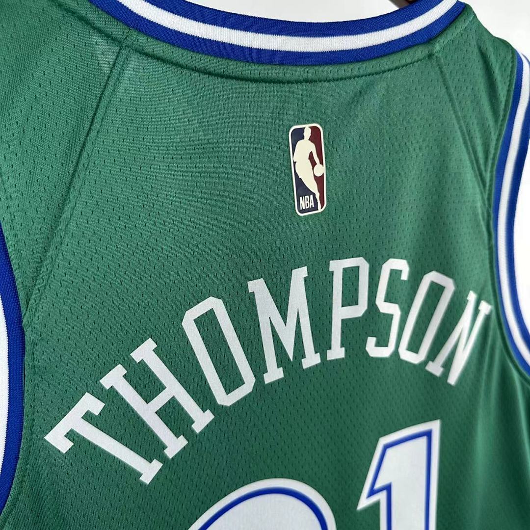 Dallas Mavericks 25/26 Retrô #31 Klay Thompson Camisa Verde, foto 6