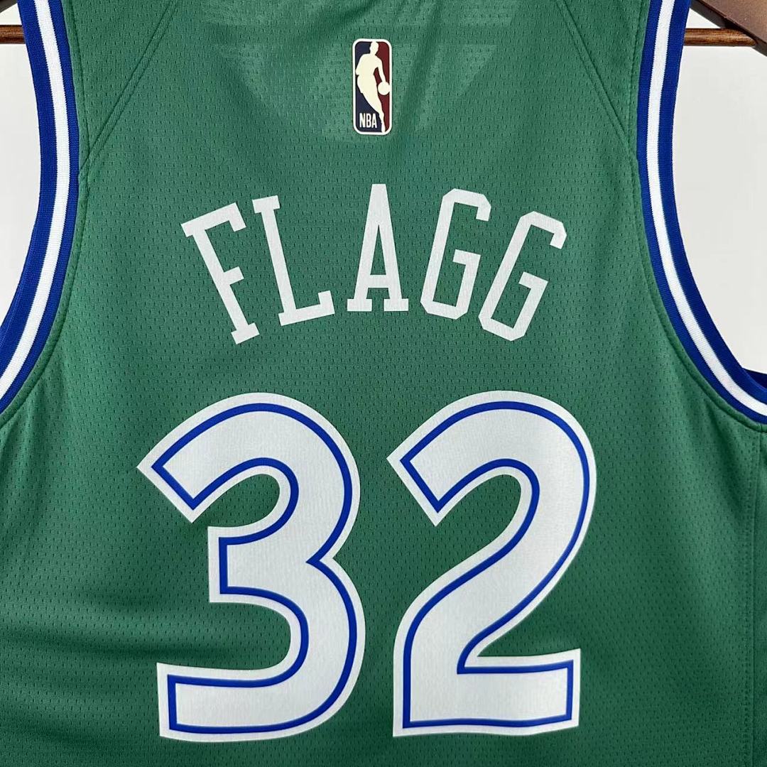 Dallas Mavericks 25/26 Retrô #32 Cooper Flagg Camisa Verde, foto 7