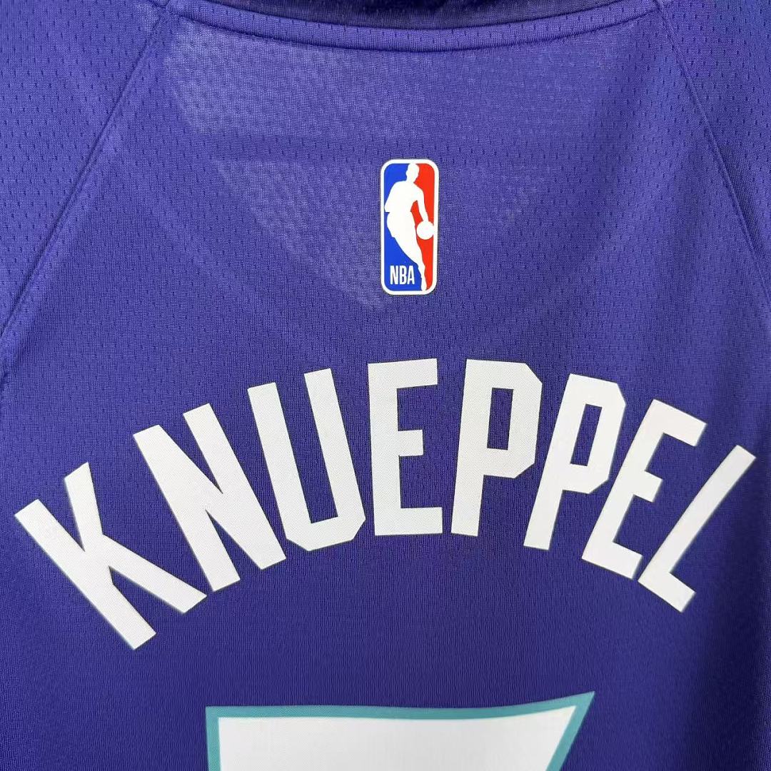 Charlotte Hornets 22/23 Swingman #7 Camisa Roxa, foto 4