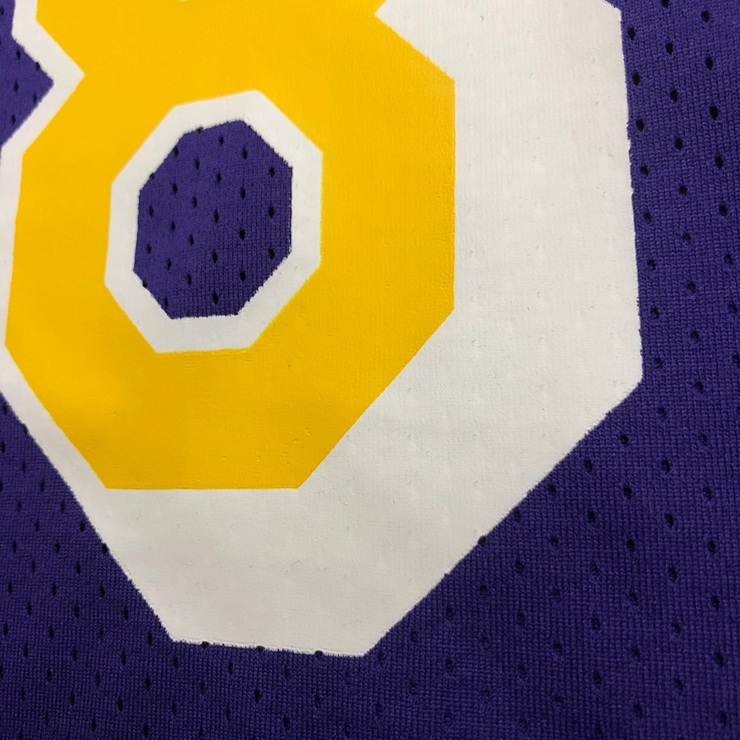 Mitchellness 湖人队 紫色 8号 科比 复古网眼短袖, foto 13