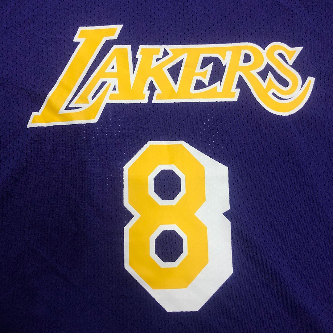 Mitchellness 湖人队 紫色 8号 科比 复古网眼短袖, foto 14