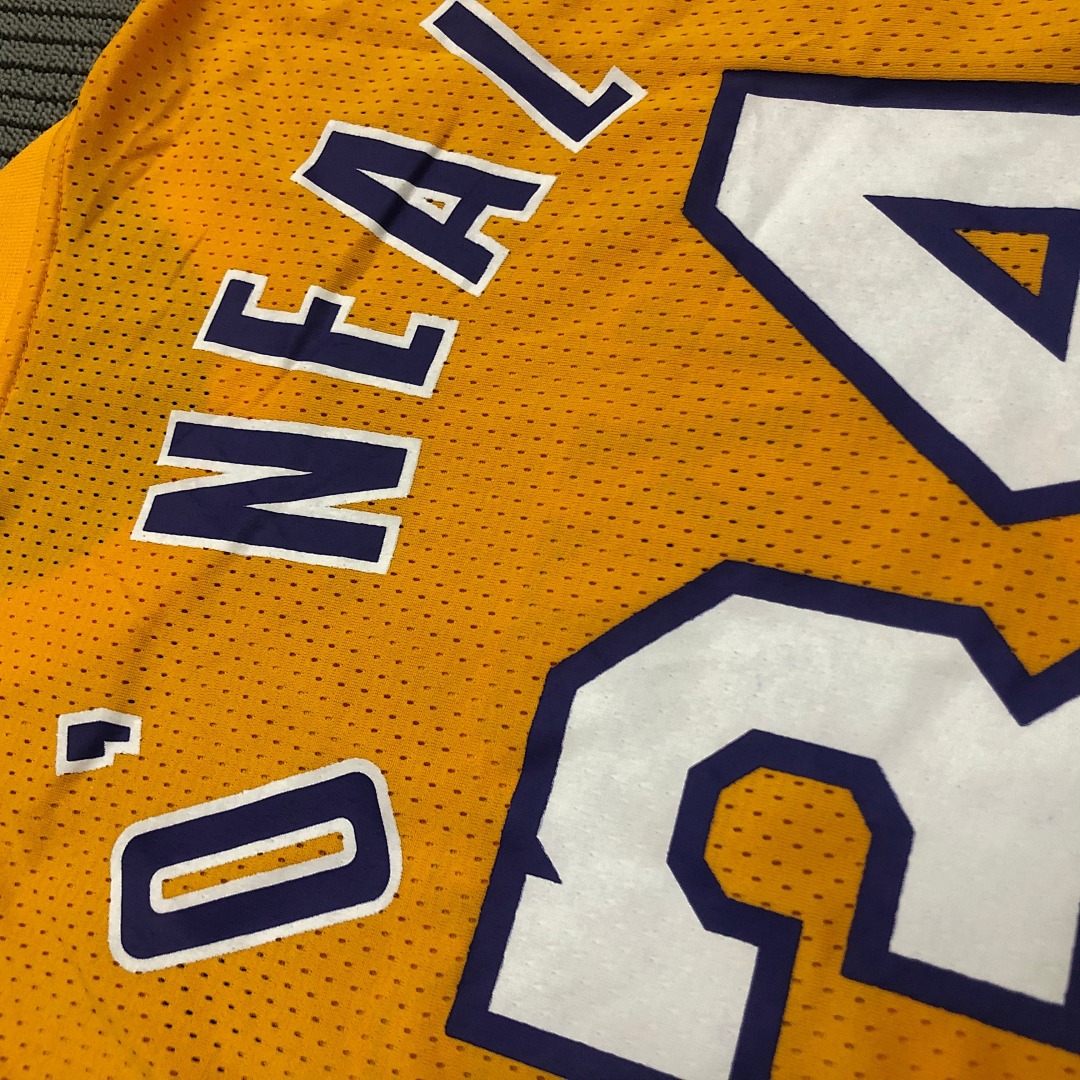 Mitchellness 湖人队 黄色 34号 奥尼尔 复古网眼短袖, foto 4