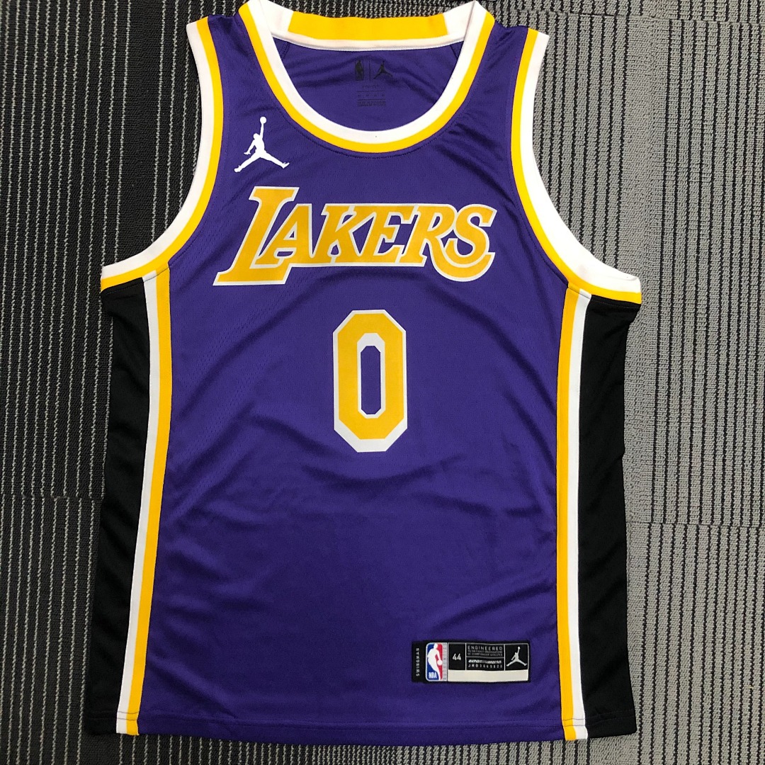 21赛季湖人队 JORDAN 主题 紫色圆领 0号 威少, foto 13