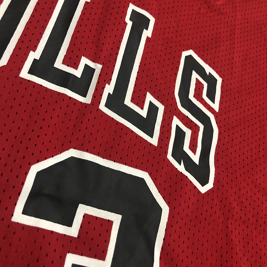 Mitchellness 公牛队 红色 23号 乔丹 艾佛森 复古网眼短袖, foto 13