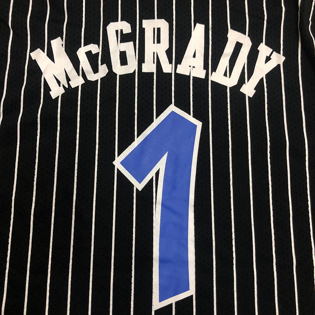 Mitchellness 魔术队 黑色 1号 麦迪 复古网眼短袖, foto 7