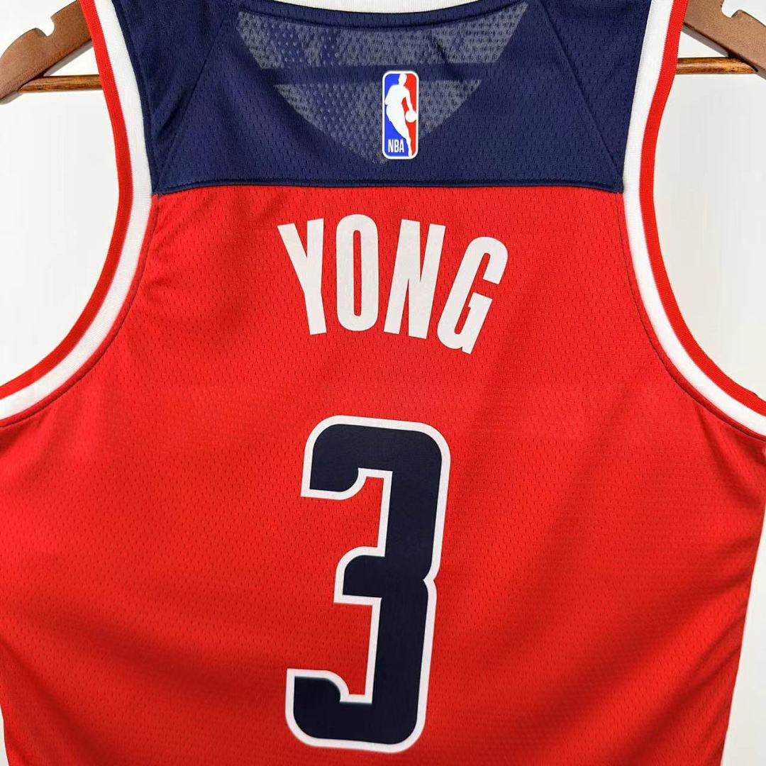 Washington Wizards 22/23 #3 Trae Young Camisa Vermelha, foto 5