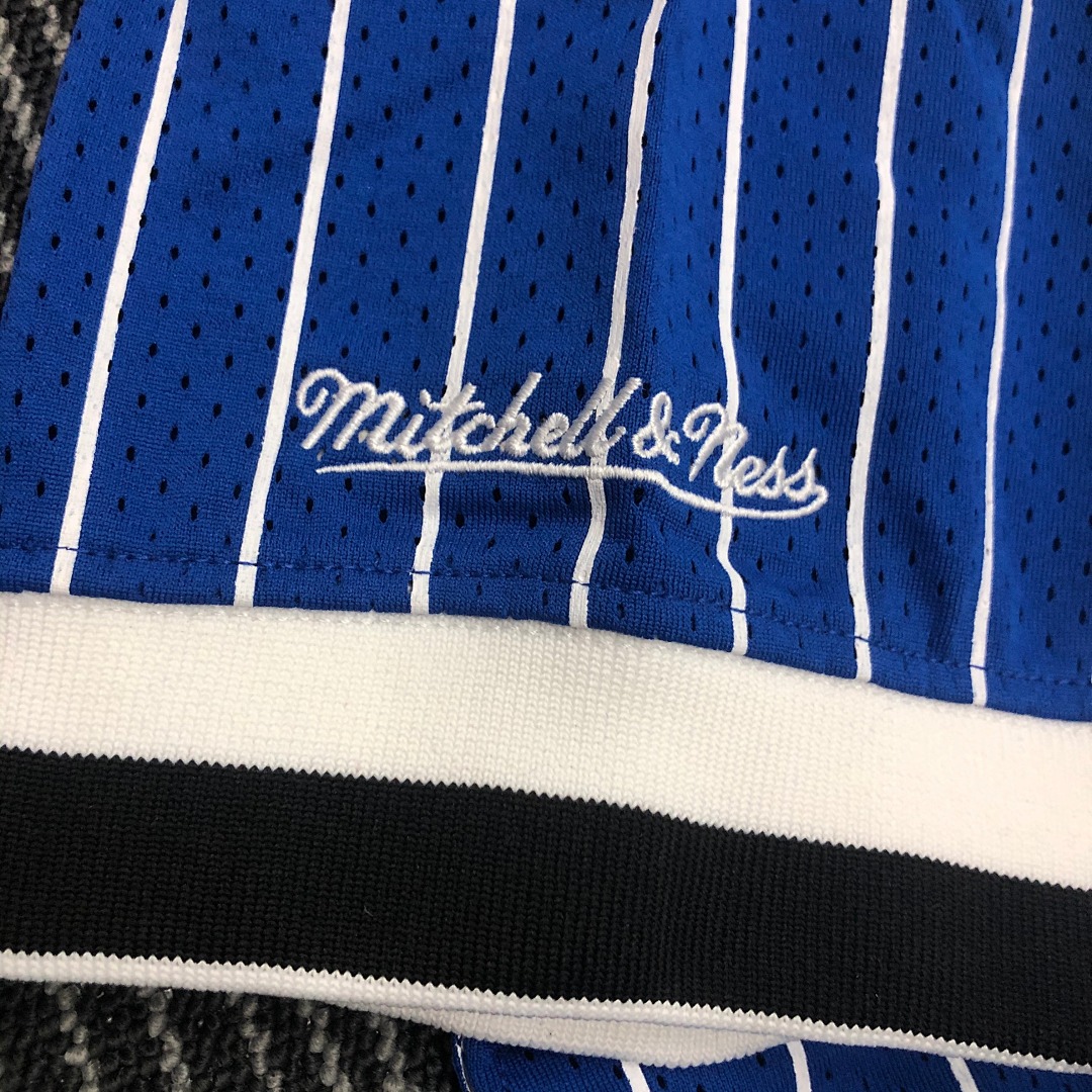 Mitchellness 魔术队 蓝色 1号 ”便士“哈达威 复古网眼短袖, foto 9