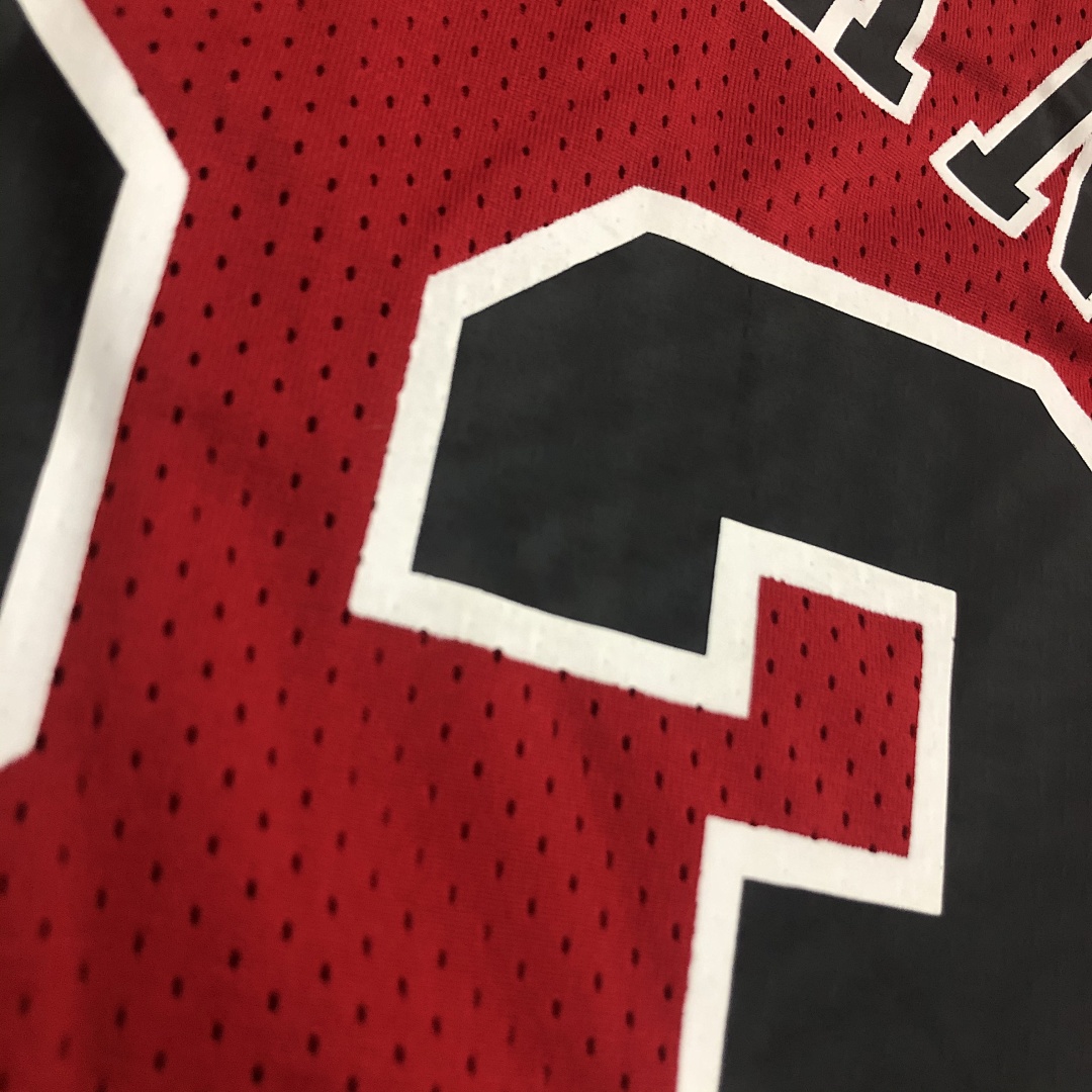 Mitchellness 公牛队 红色 23号 乔丹 艾佛森 复古网眼短袖, foto 6
