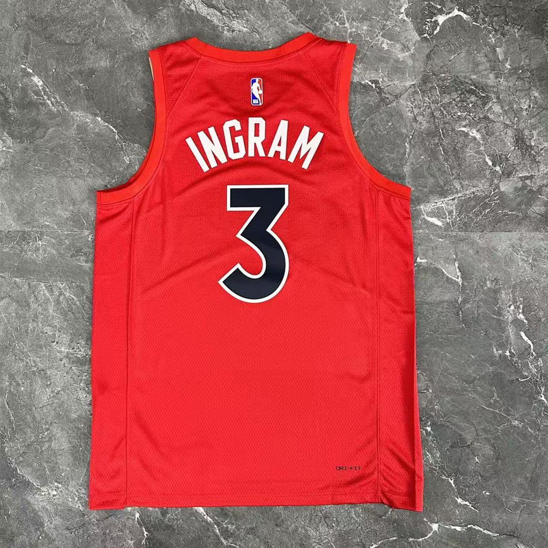 Toronto Raptors 22/23 Visitante #3 Brandon Ingram Camisa Vermelha, foto 12