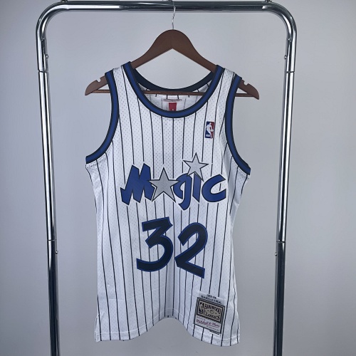 MN热压复古球衣:SW魔术队 94赛季 白色 32号 奥尼尔