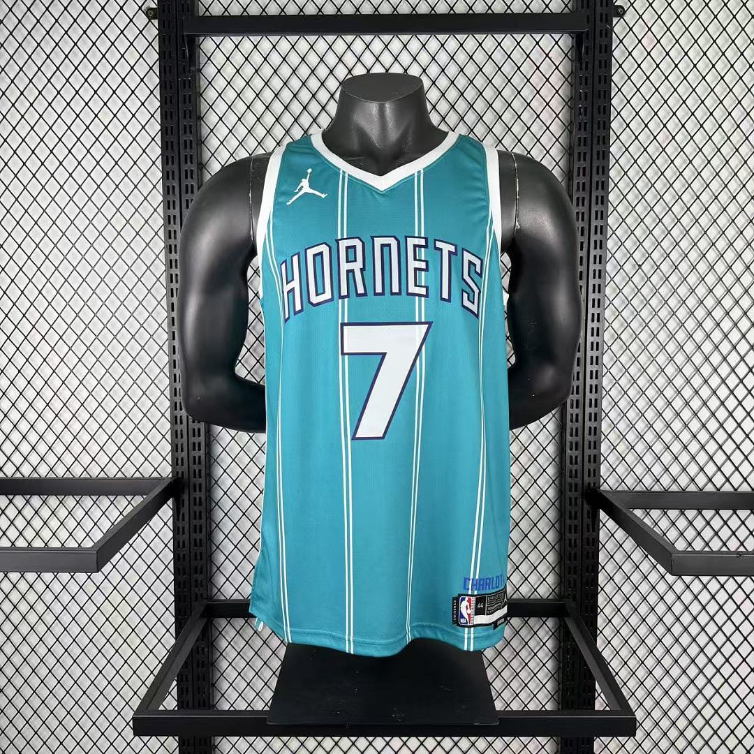 Charlotte Hornets Visitante #7 Camisa Azul, foto 2